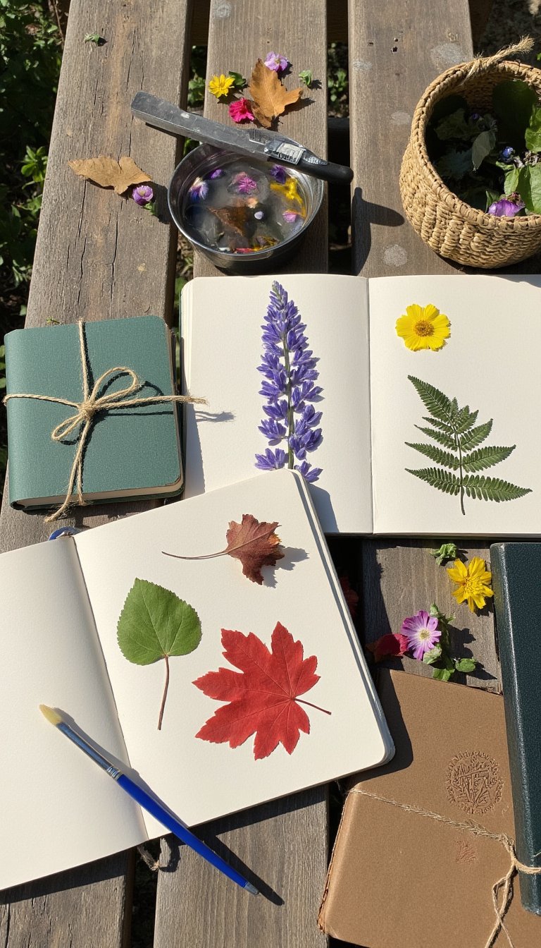 10. Leaf and Flower Pressing Journals