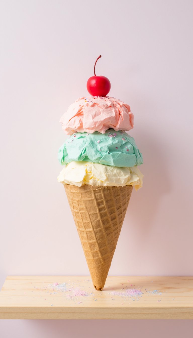 22. Paper Ice Cream Cones