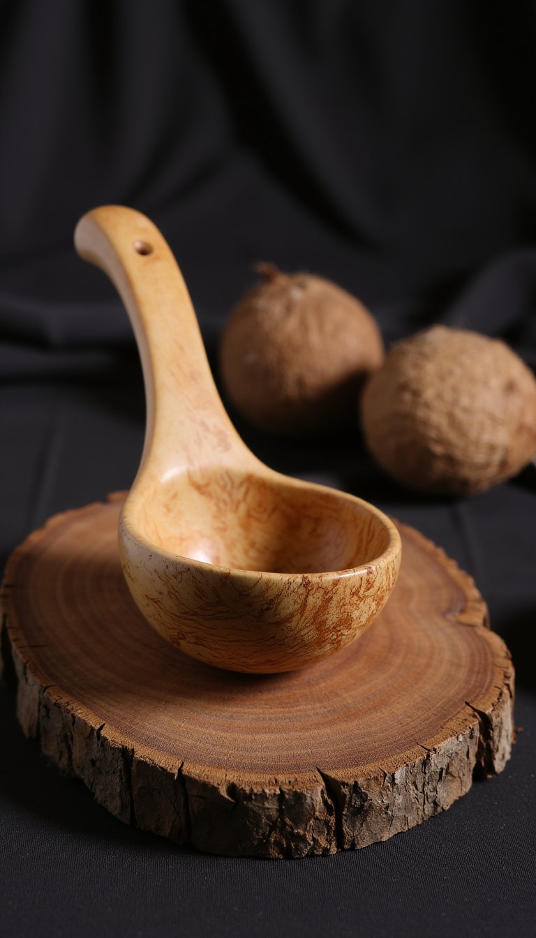7. Hand-Carved Spoon or Ladle