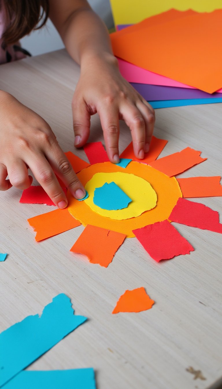 12. Vibrant Paper Mosaics