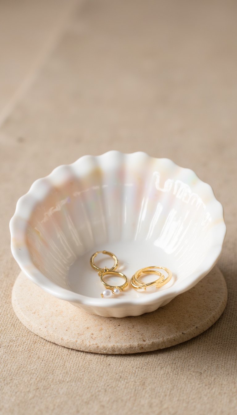 8. Dainty Shell Jewelry Dish