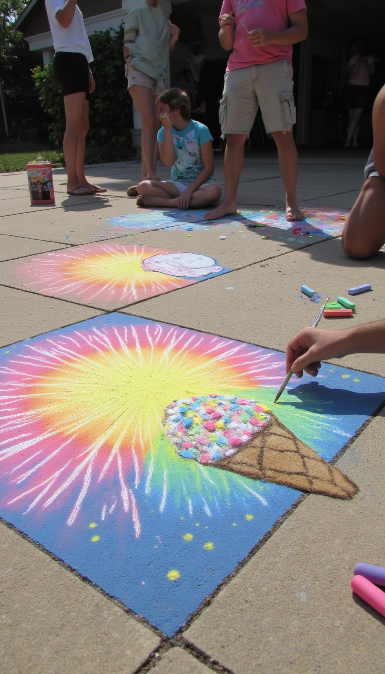 10. Chalk Pictionary Tournament
