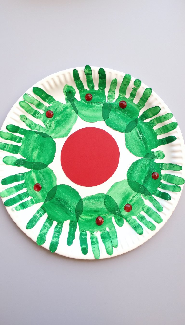 4. Handprint Wreath with a Message