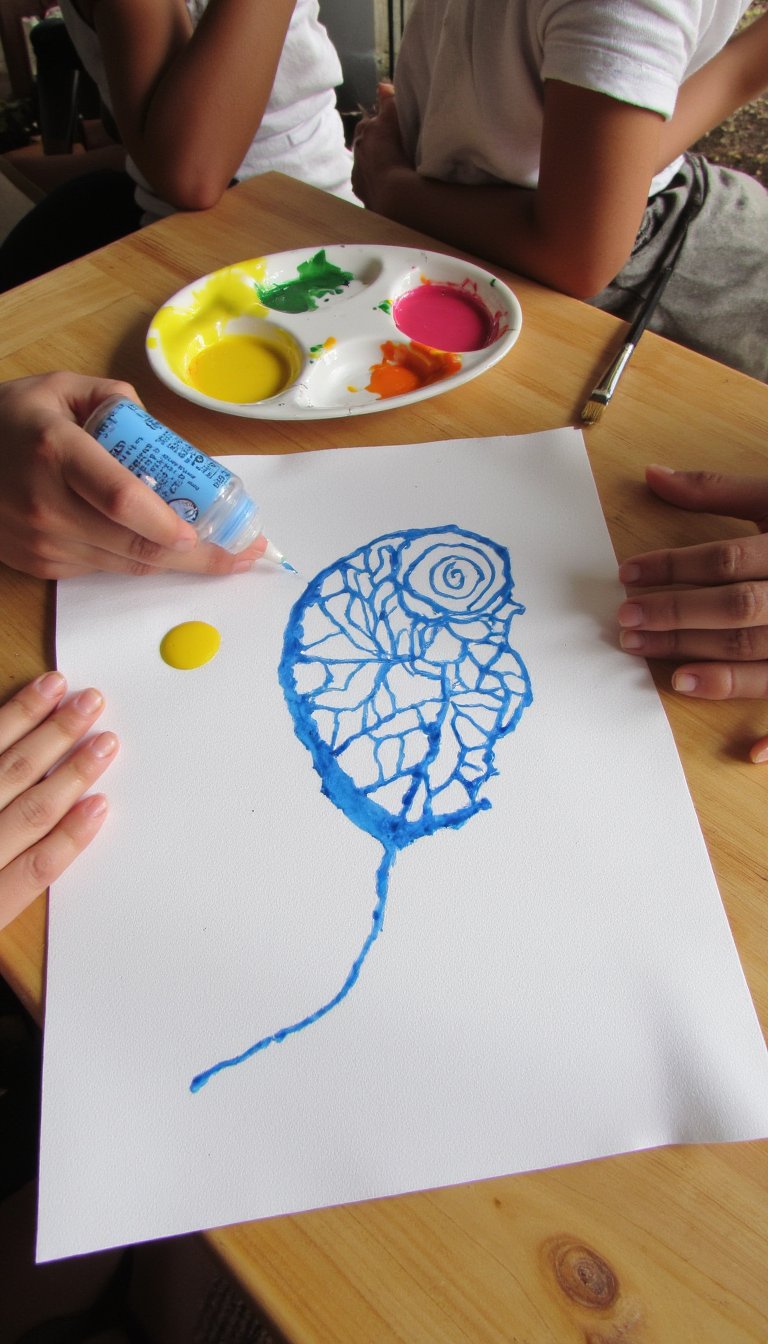 13. Batik Art with Washable Glue