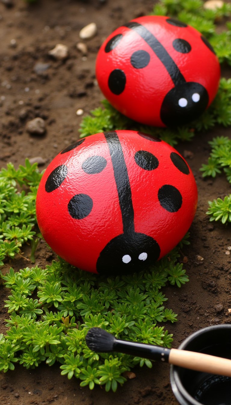 12. The Lucky Ladybug Rocks