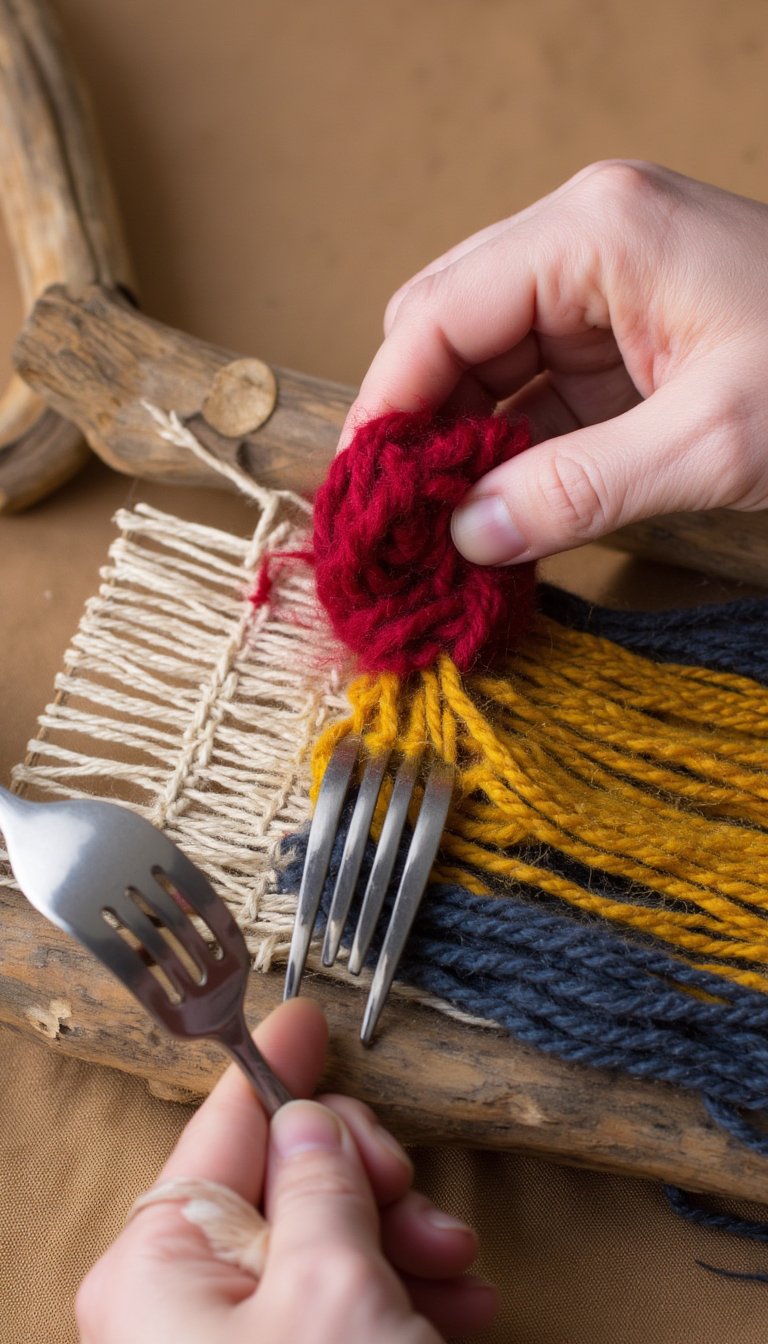 9. Simple Woven Wall Hanging