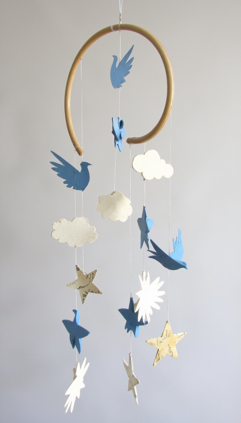 29. Drifting Mobile with Paper Shapes