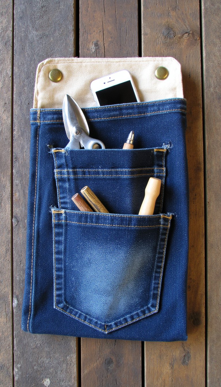 15. Denim Pocket Organizer