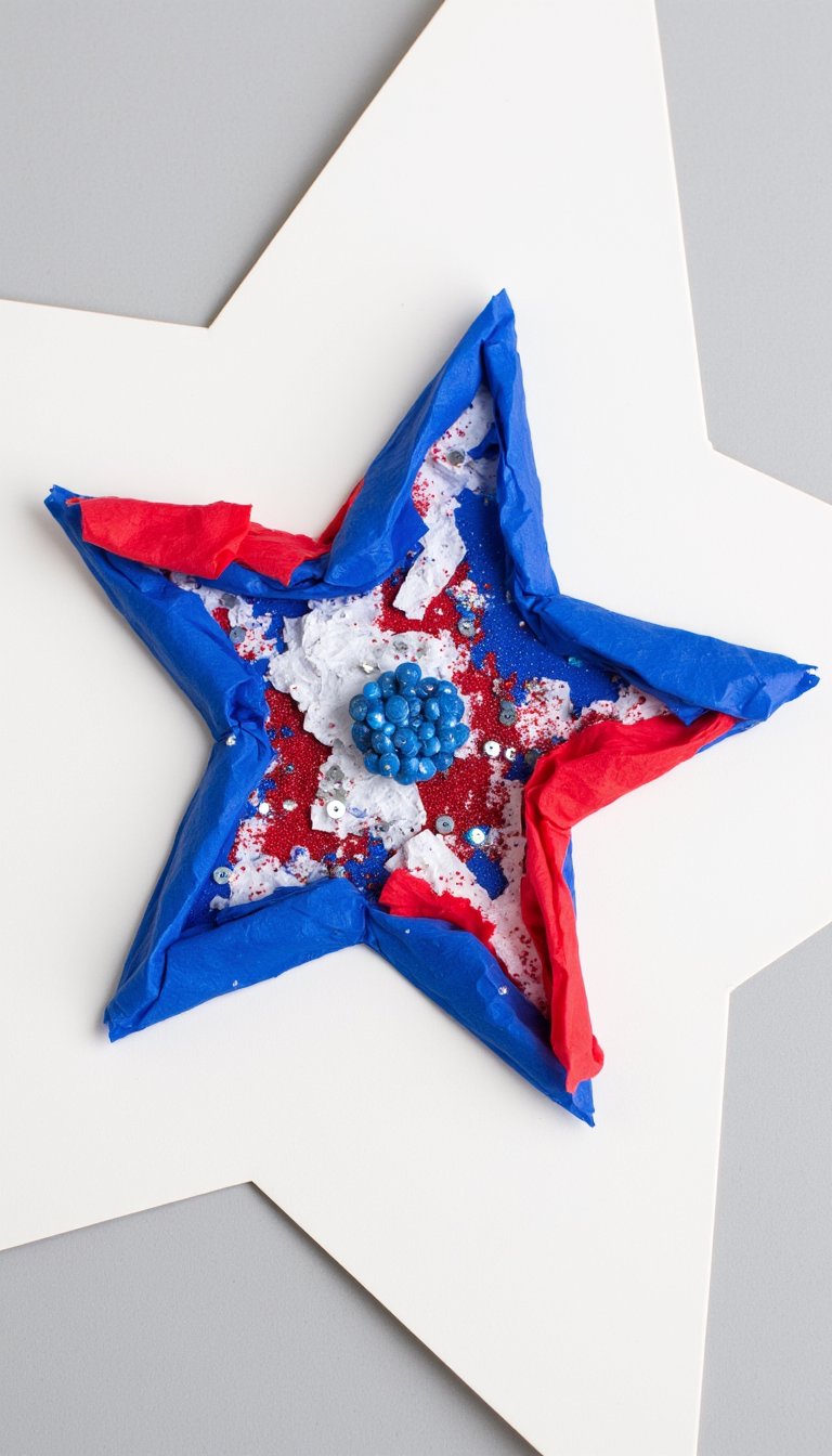 6. Contact Paper Stars