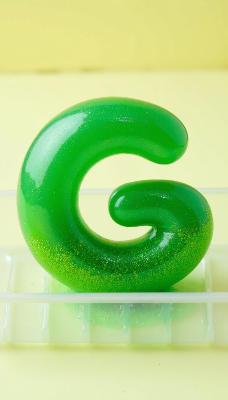 16. Green Glitter Slime G