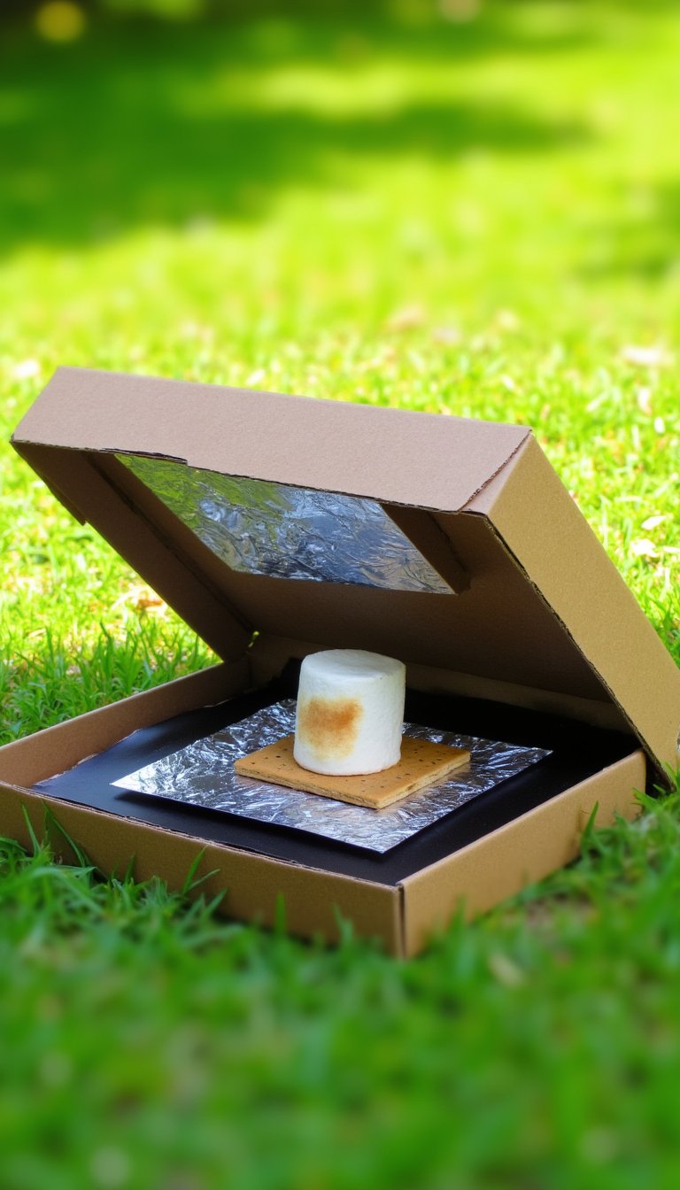 8. Pizza Box Solar Oven S'mores