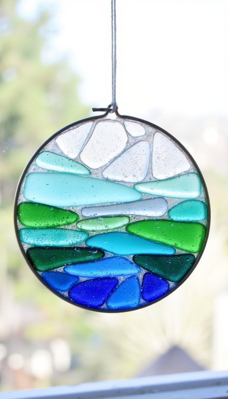 1. Sea Glass Sun Catchers