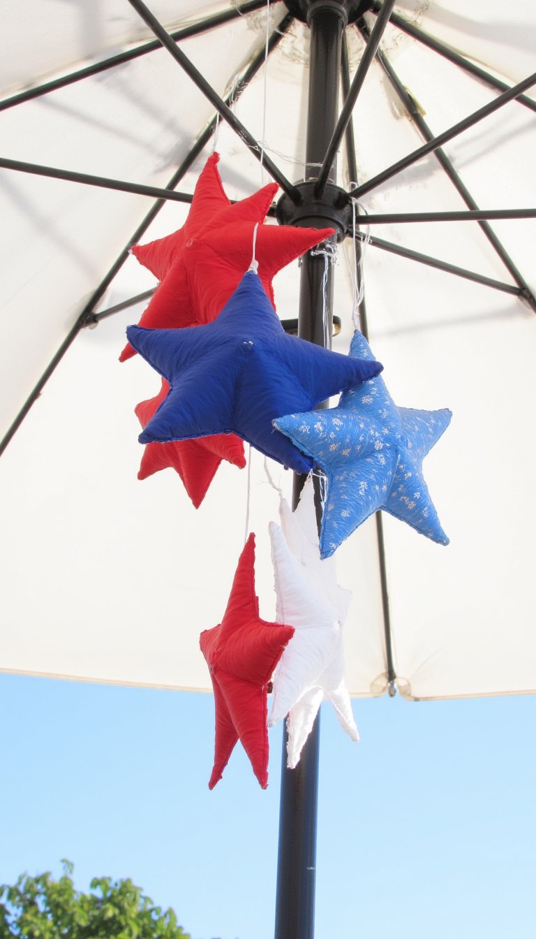 12. Patio Umbrella Ceiling Surprise