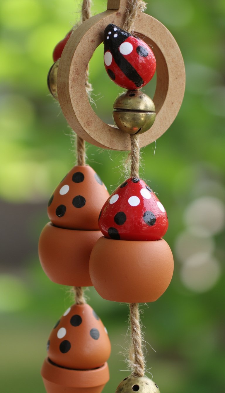17. Melodic Ladybug Wind Chime