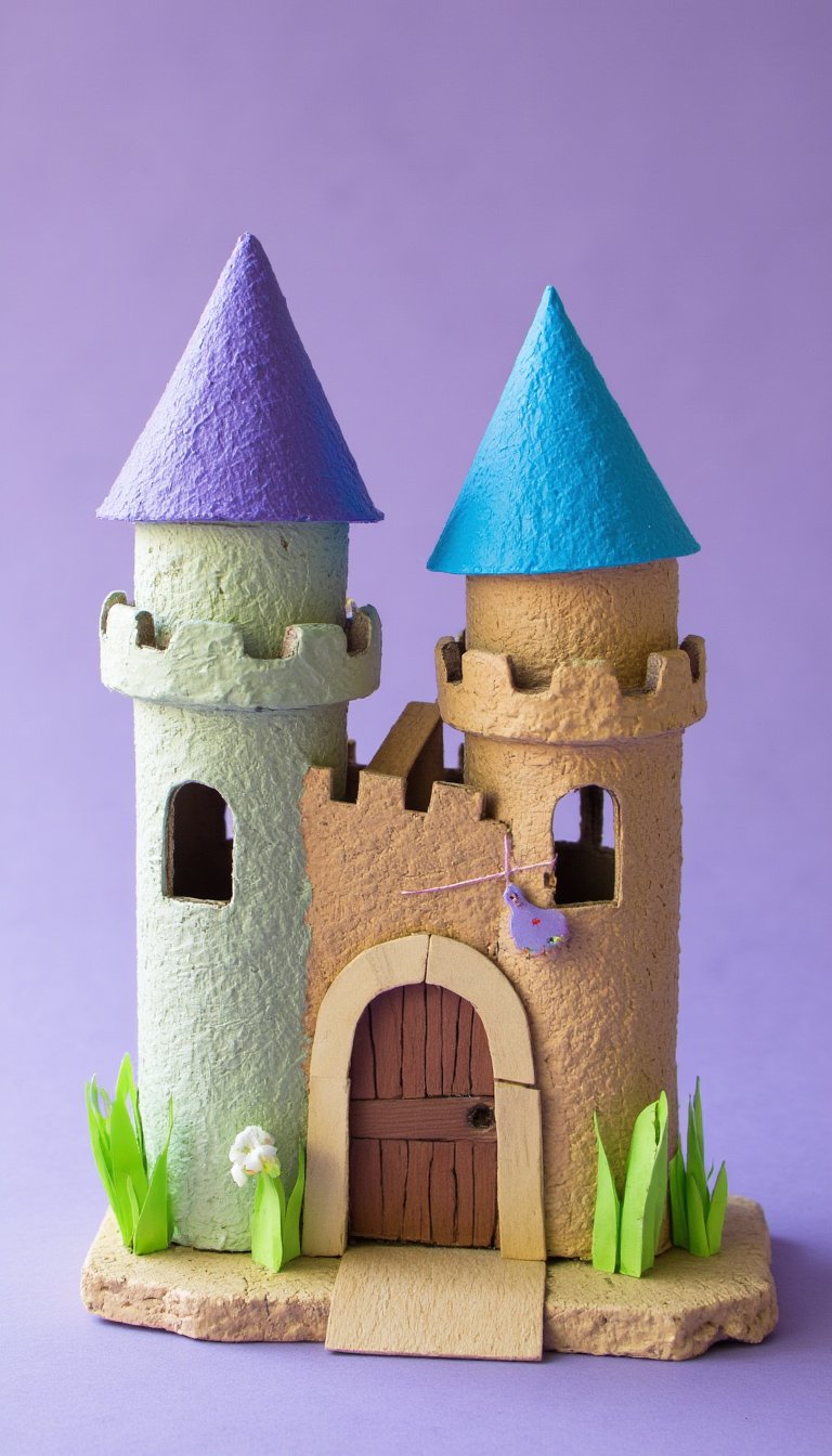 21. Milk Carton Fairy Castle
