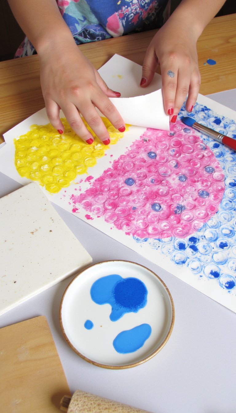 13. Bubble Wrap Printing