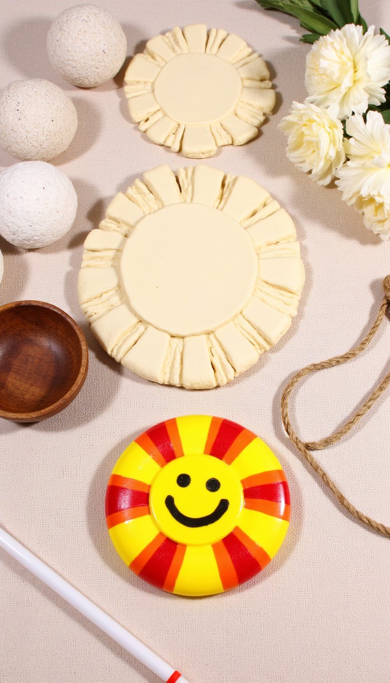 5. Clay or Salt Dough Sun (Sol) Medallions