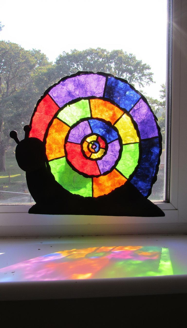 11. Colorful Snail Suncatcher