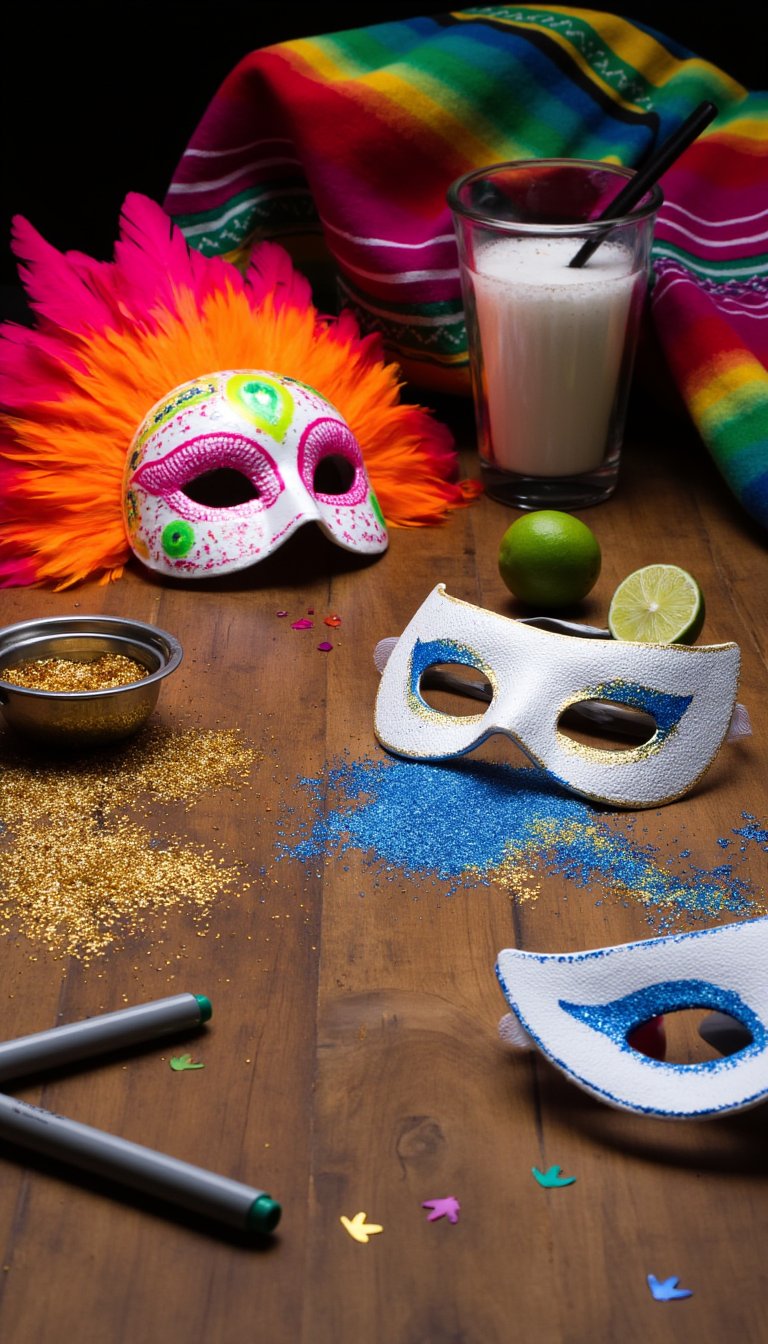 2. Organize a Friendly Lucha Libre Mask Decorating Station
