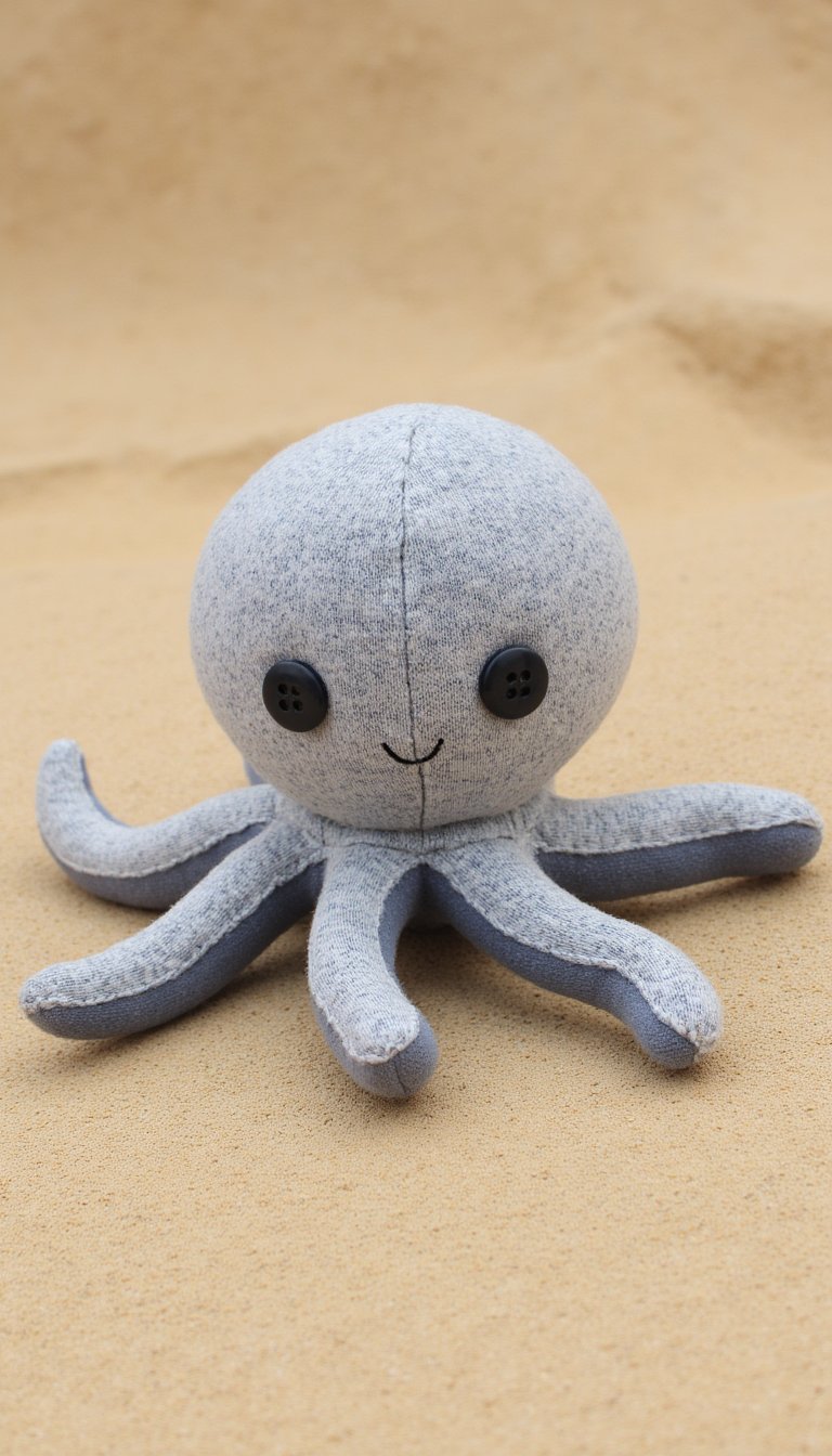 12. Octopus Plushie from Old T-shirts