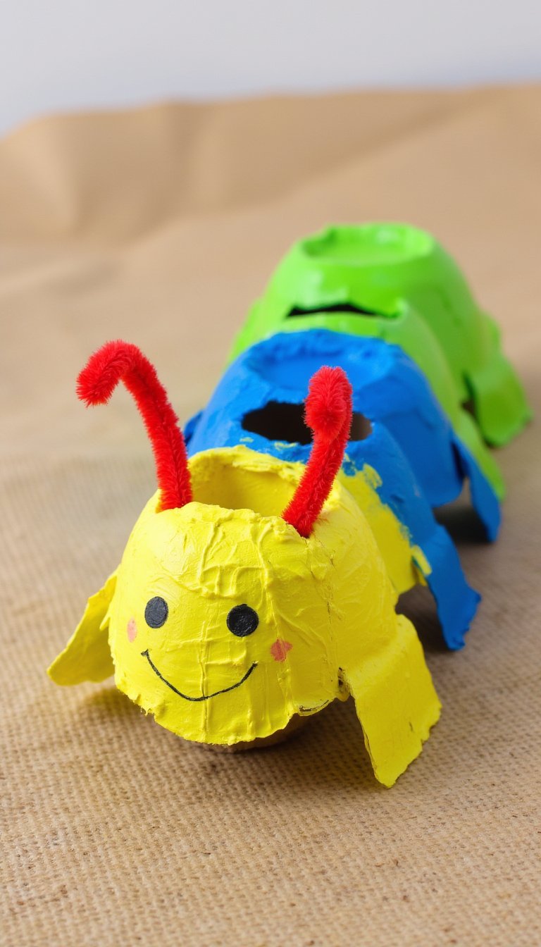 2. Egg Carton Crawler