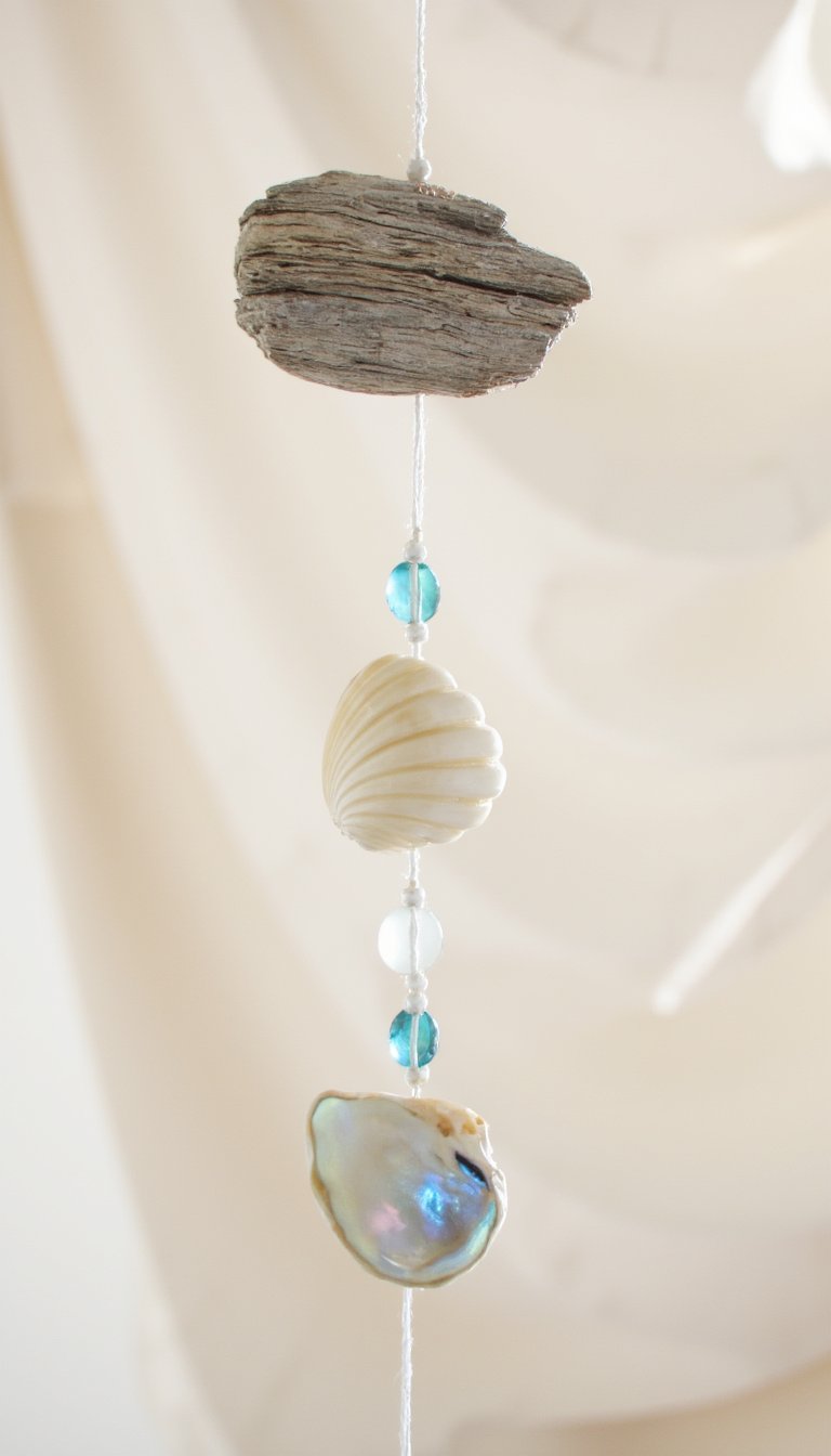 5. Shell and Driftwood Wind Chimes