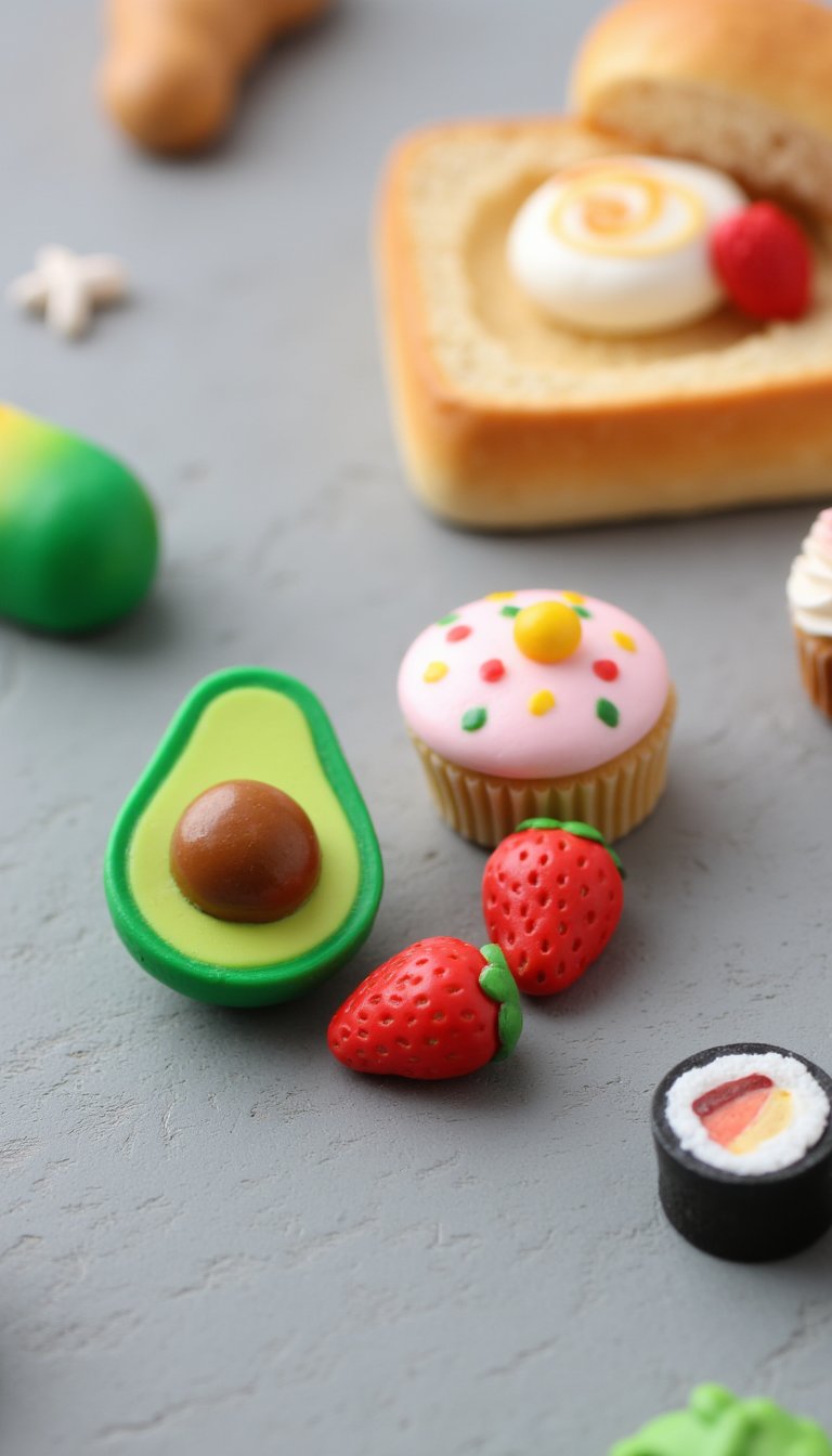 14. Polymer Clay "Faux Food" Charms