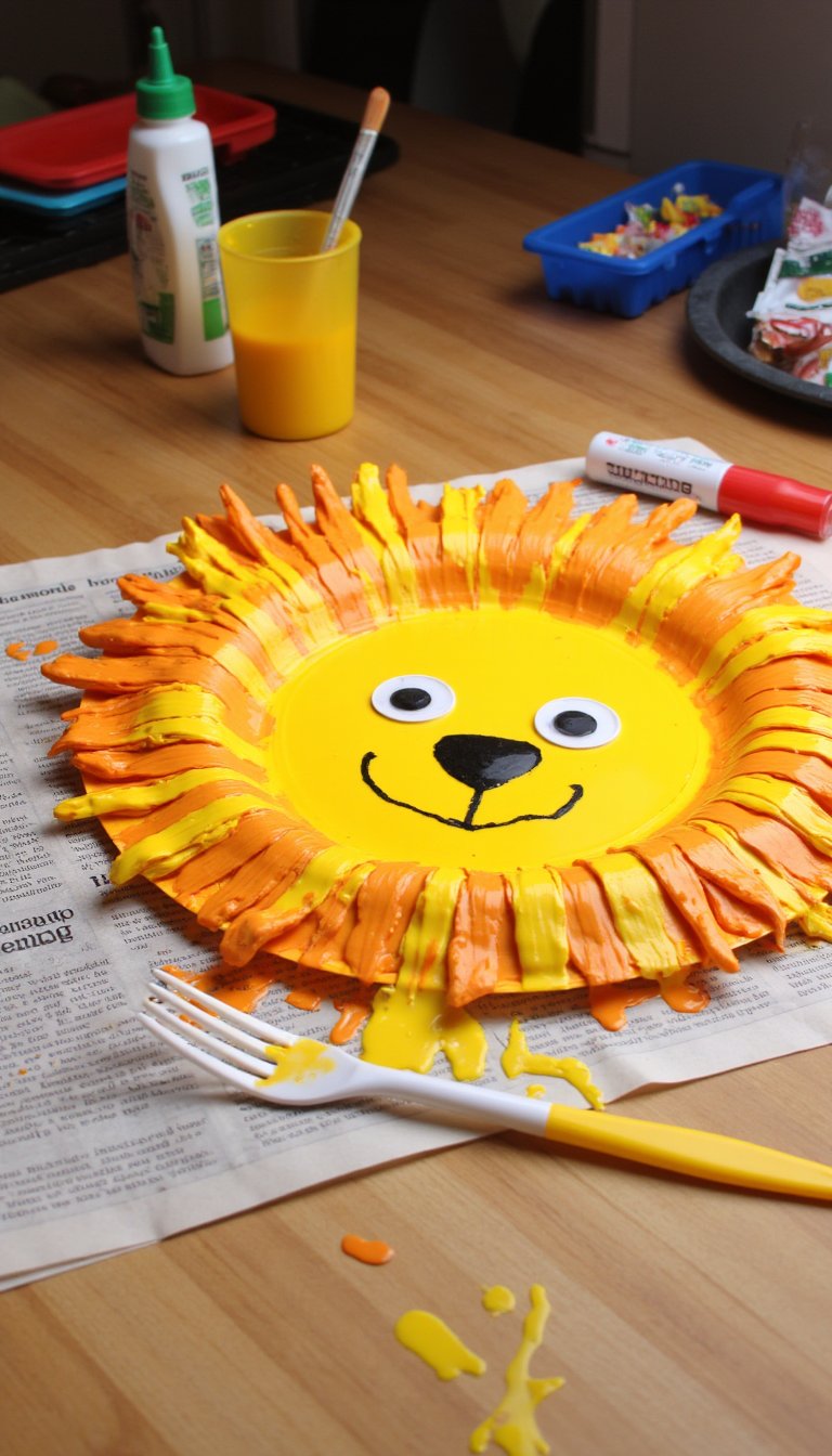 4. Fork-Painted Lion’s Mane