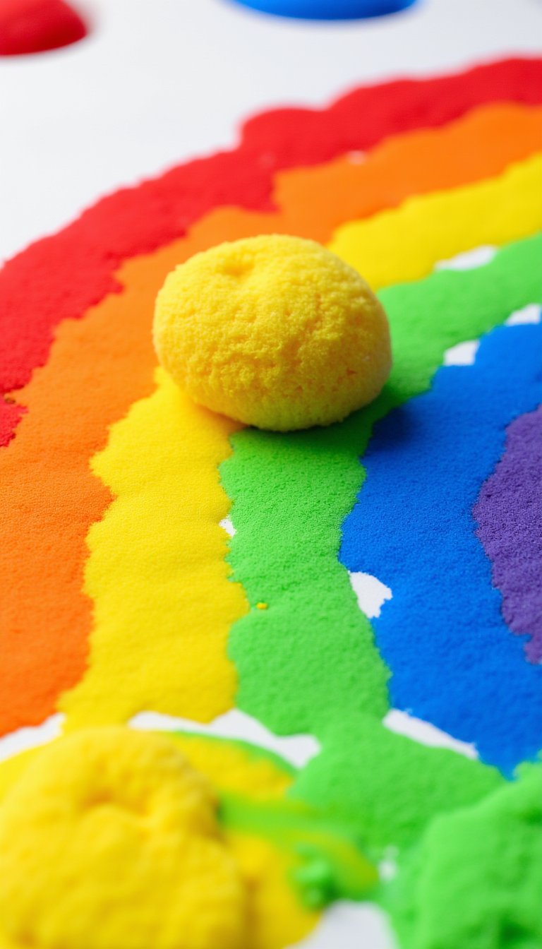 14. Rainbow Sponge Painting