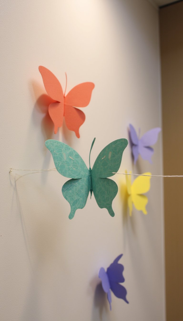9. Fluttering Paper Butterflies