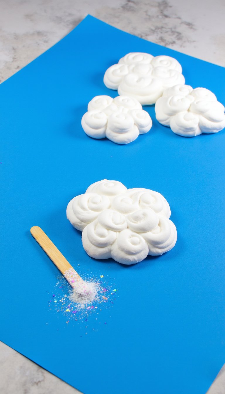 3. Puffy Paint Clouds