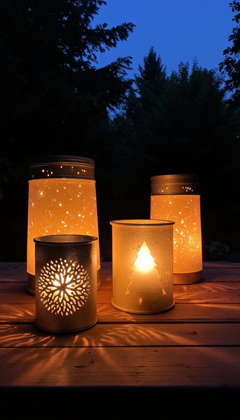 14. "Christmas Lights" Patio Lanterns