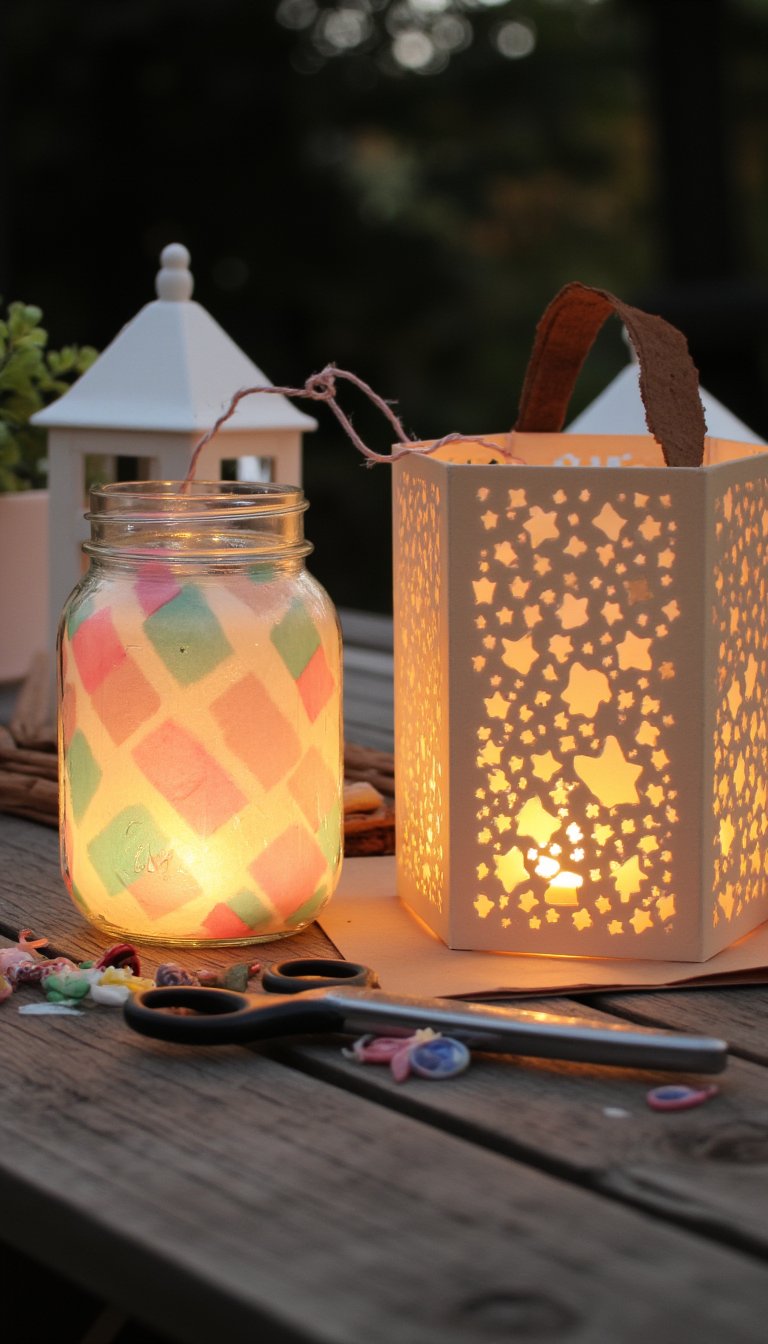 19. Paper Lanterns with Tea Lights