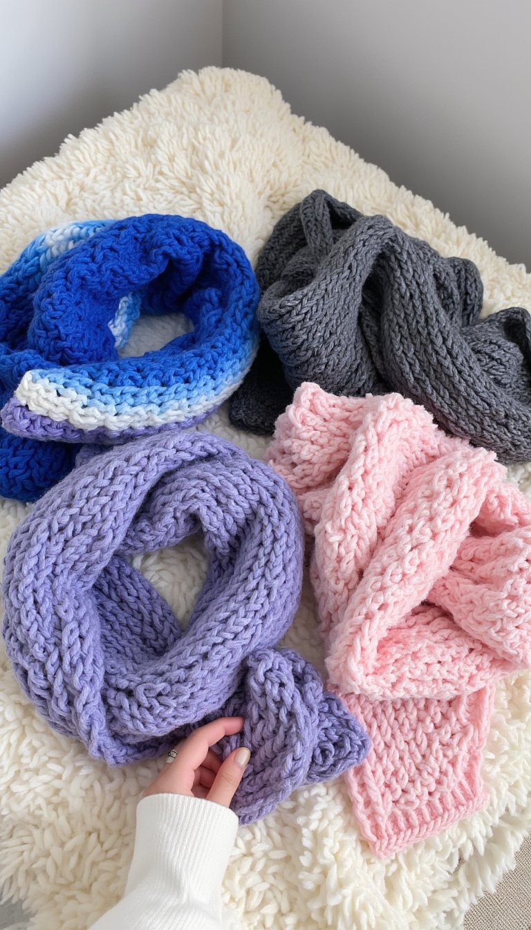 18. Knitted Scarves