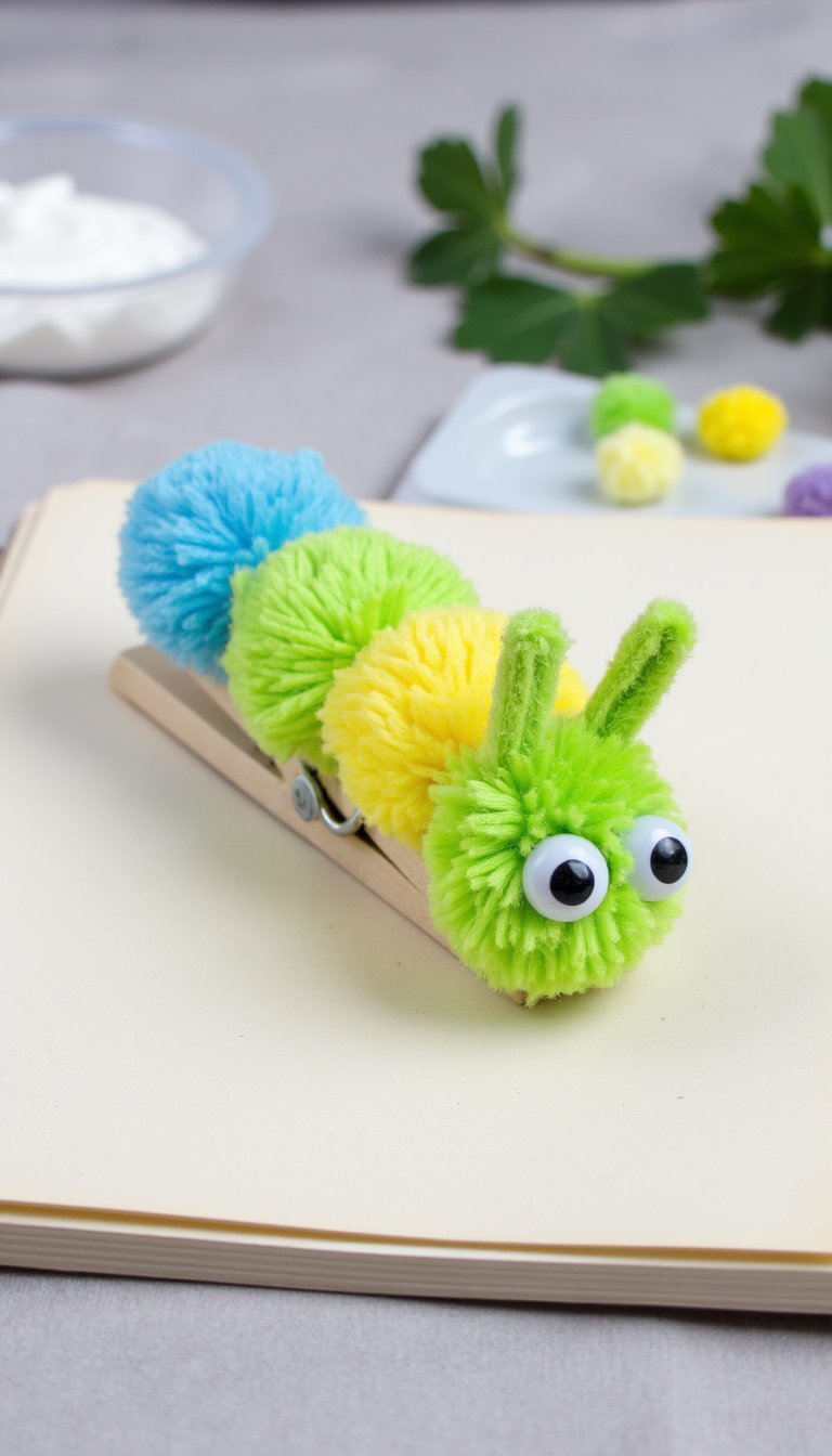 5. The Wiggly Caterpillar Clothespin
