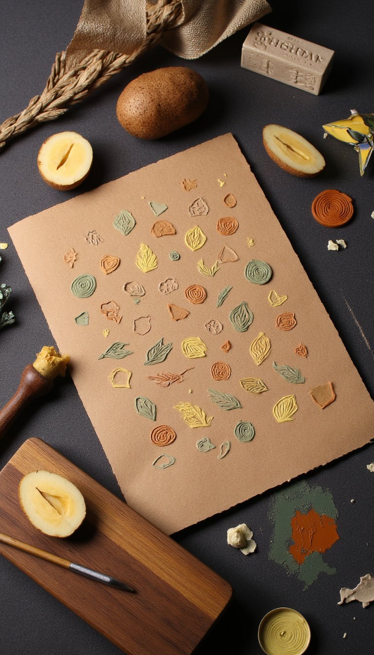 25. Custom Stamped Gift Wrap