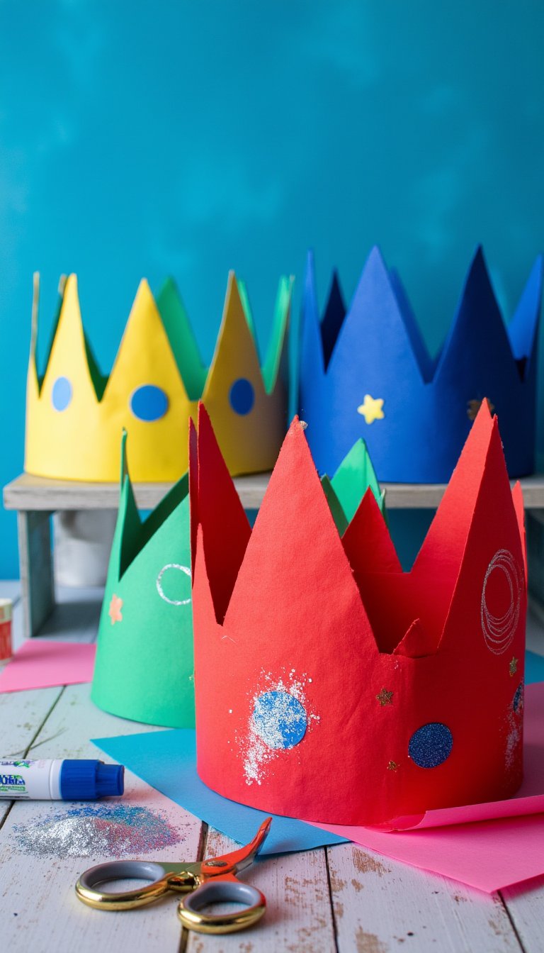 3. Royal Construction Paper Crowns
