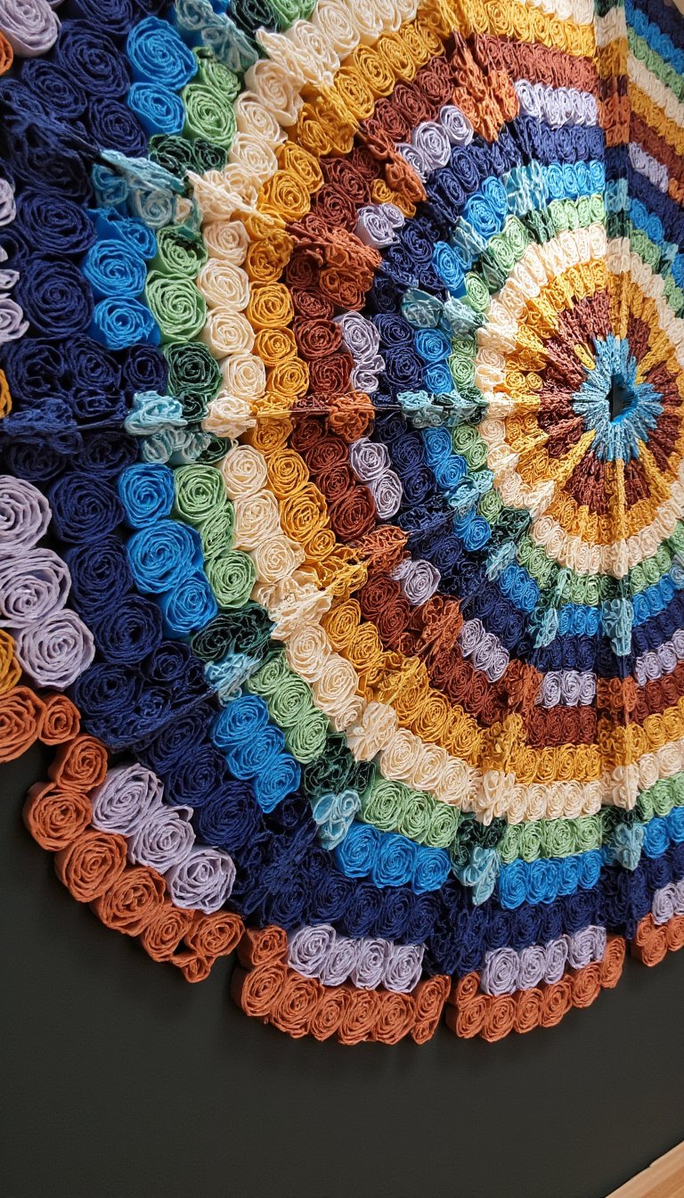 8. Rolled Paper Wall Art