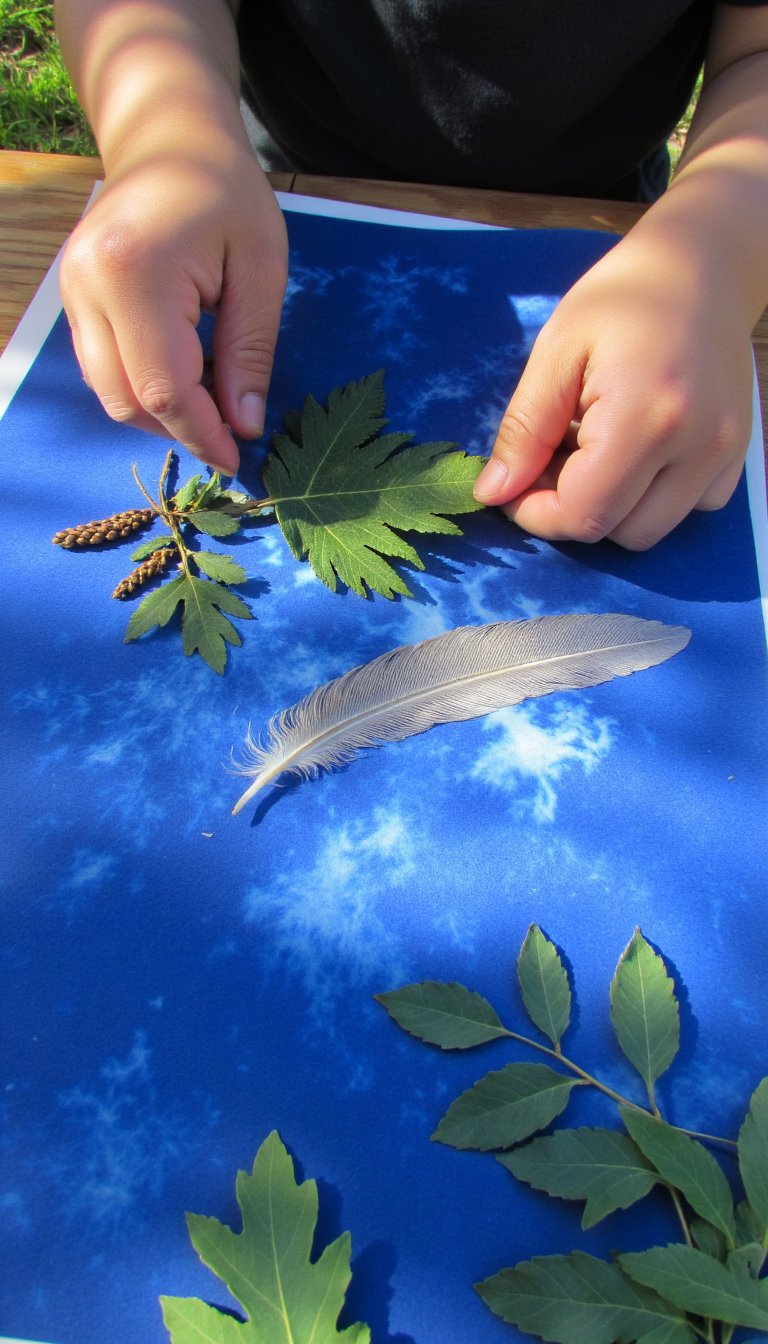 7. Solar Print Art (Sun-Powered Magic)
