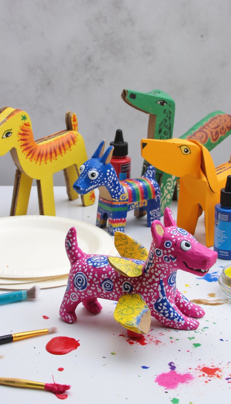 8. Painted Alebrije Creatures