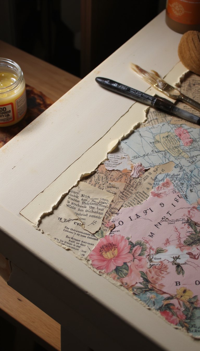11. Decoupage Furniture