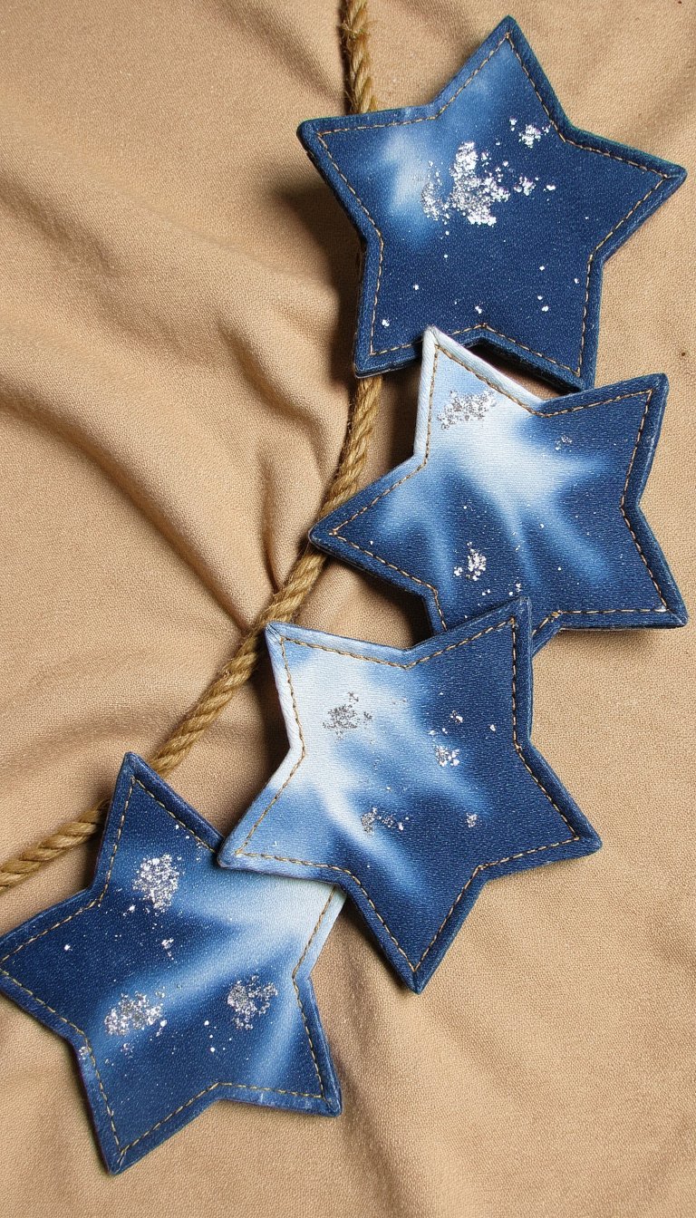 9. Bleached Denim Star Banner