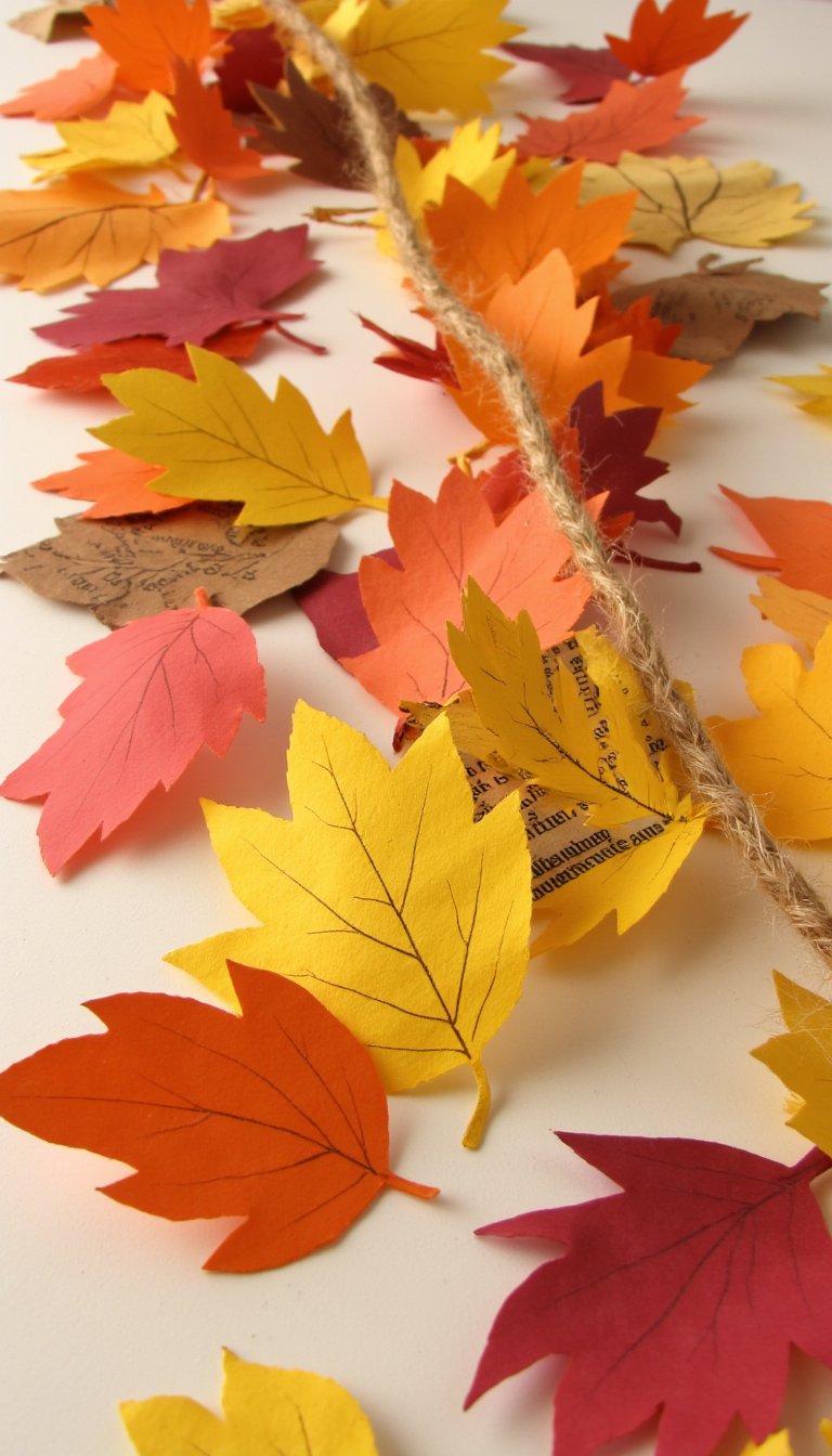 9. Paper Leaf Garlands