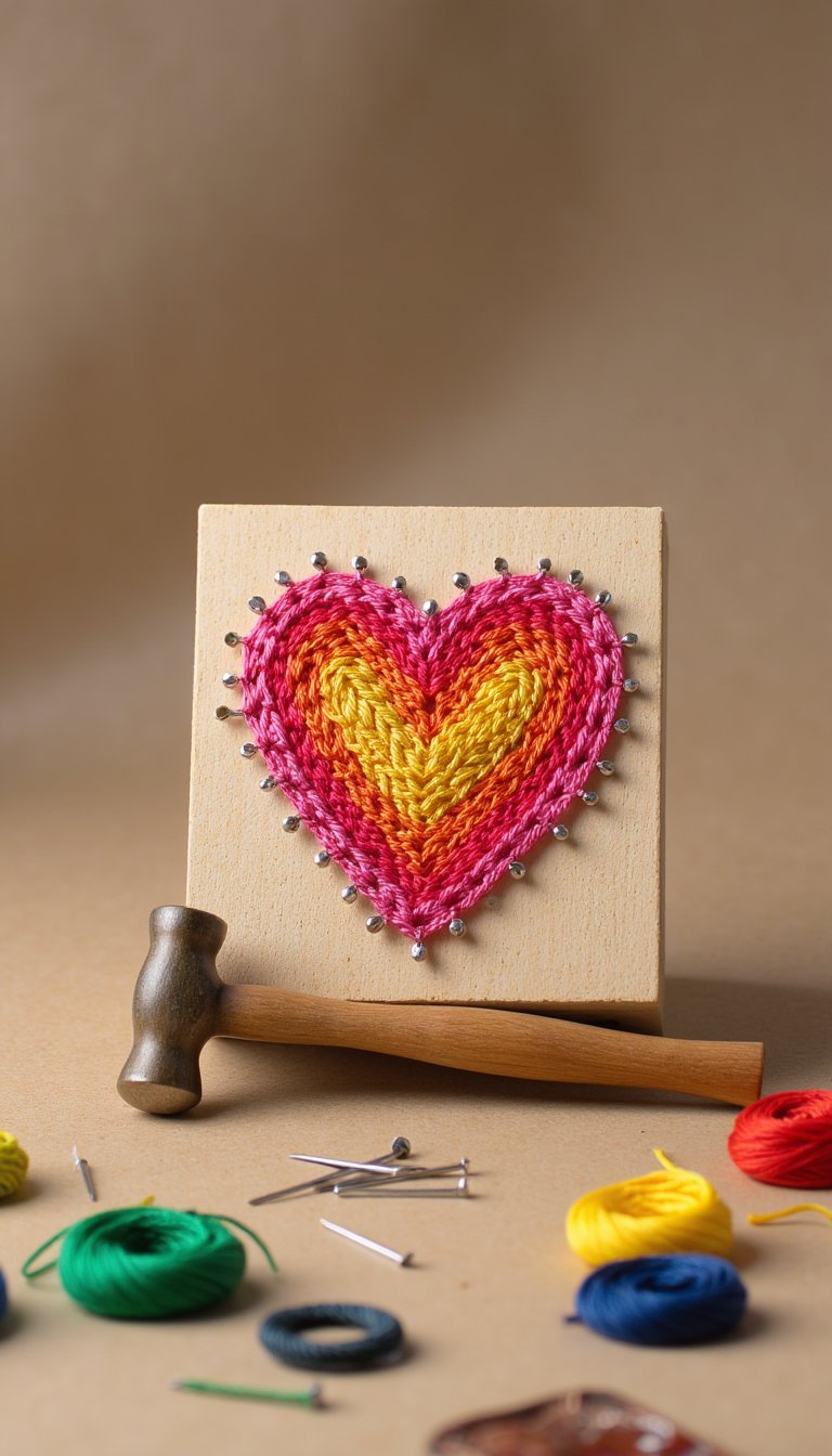 17. Mini String Art