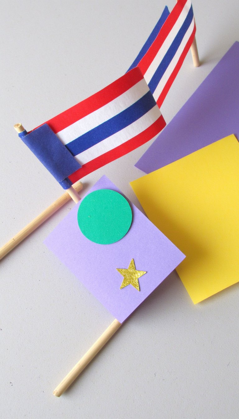 26. Patriotic or Personal Paper Flags