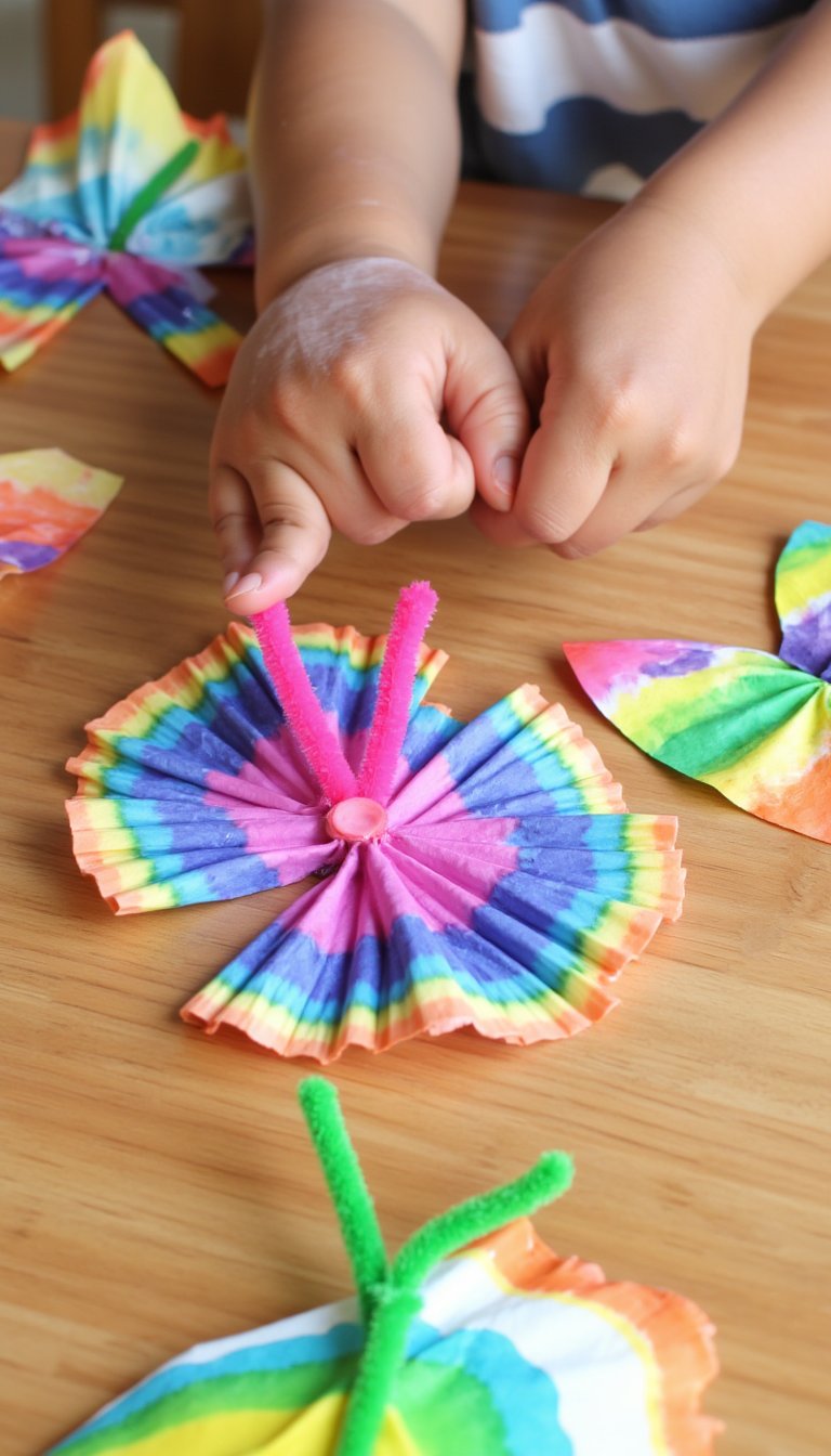 7. Coffee Filter Butterflies