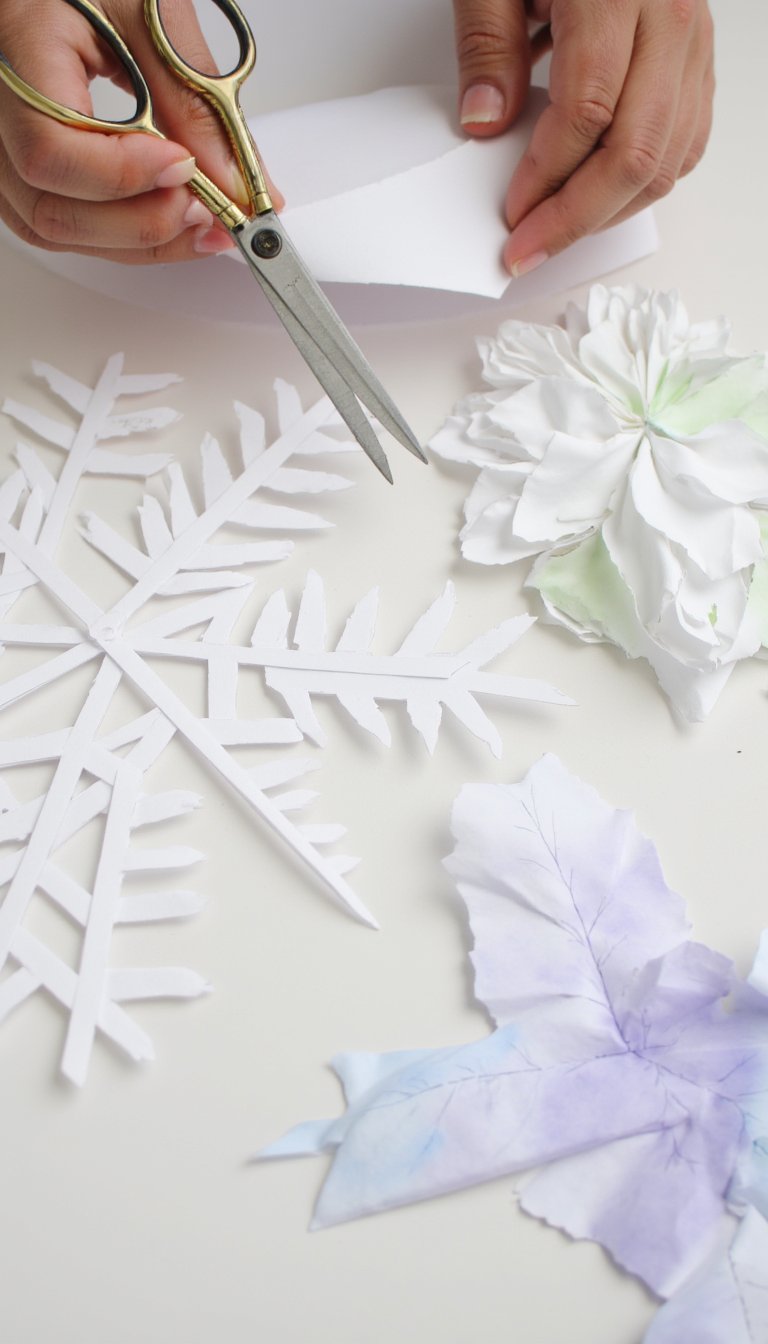 10. Intricate Paper Snowflakes