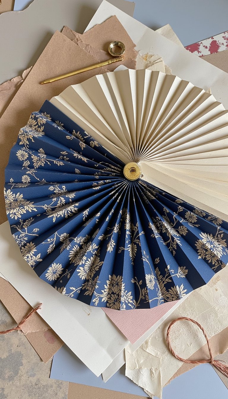 22. Elegant Hand-Pleated Paper Fans