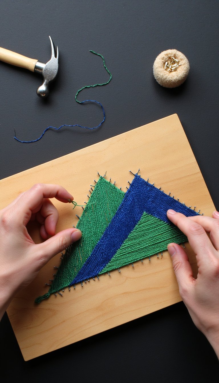 10. String Art Patterns
