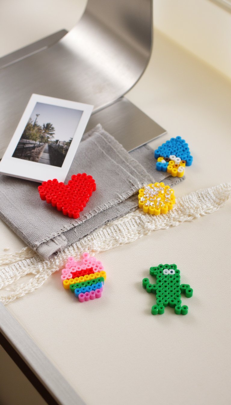 20. Perler Bead Magnets